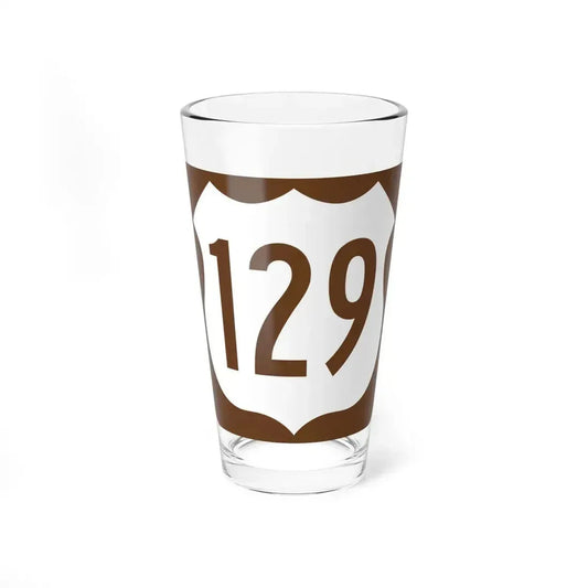 US 129 FL reversed (Florida) (Road Sign) Pint Glass 16oz 16oz - Go Mug Yourself