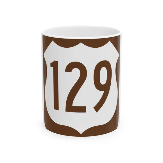 US 129 FL reversed (Florida) (Road Sign) White Coffee Mug 11oz - Go Mug Yourself