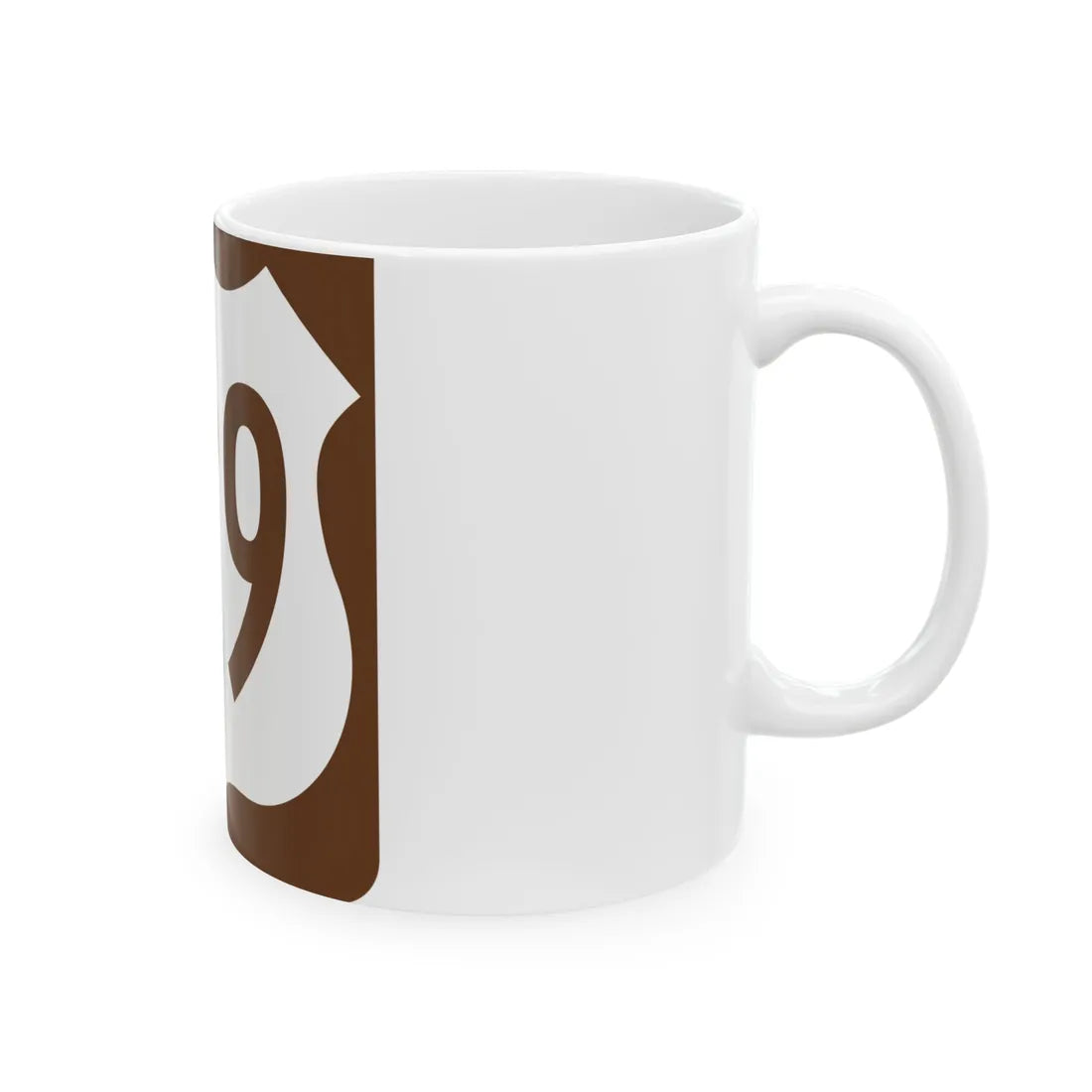 US 129 FL reversed (Florida) (Road Sign) White Coffee Mug - Go Mug Yourself