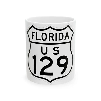 US 129 Florida 1948 (Florida) (Road Sign) White Coffee Mug 11oz - Go Mug Yourself