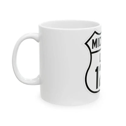US 12A Michigan 1926 (Michigan) (Road Sign) White Coffee Mug - Go Mug Yourself
