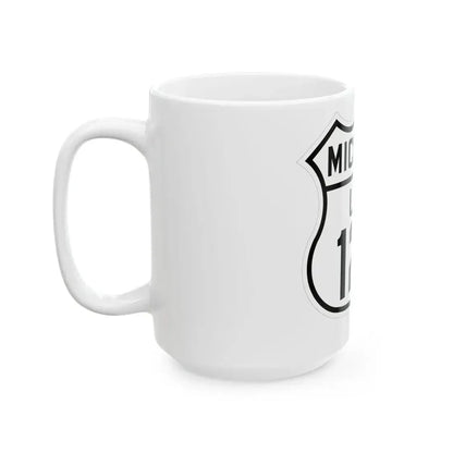 US 12A Michigan 1926 (Michigan) (Road Sign) White Coffee Mug - Go Mug Yourself