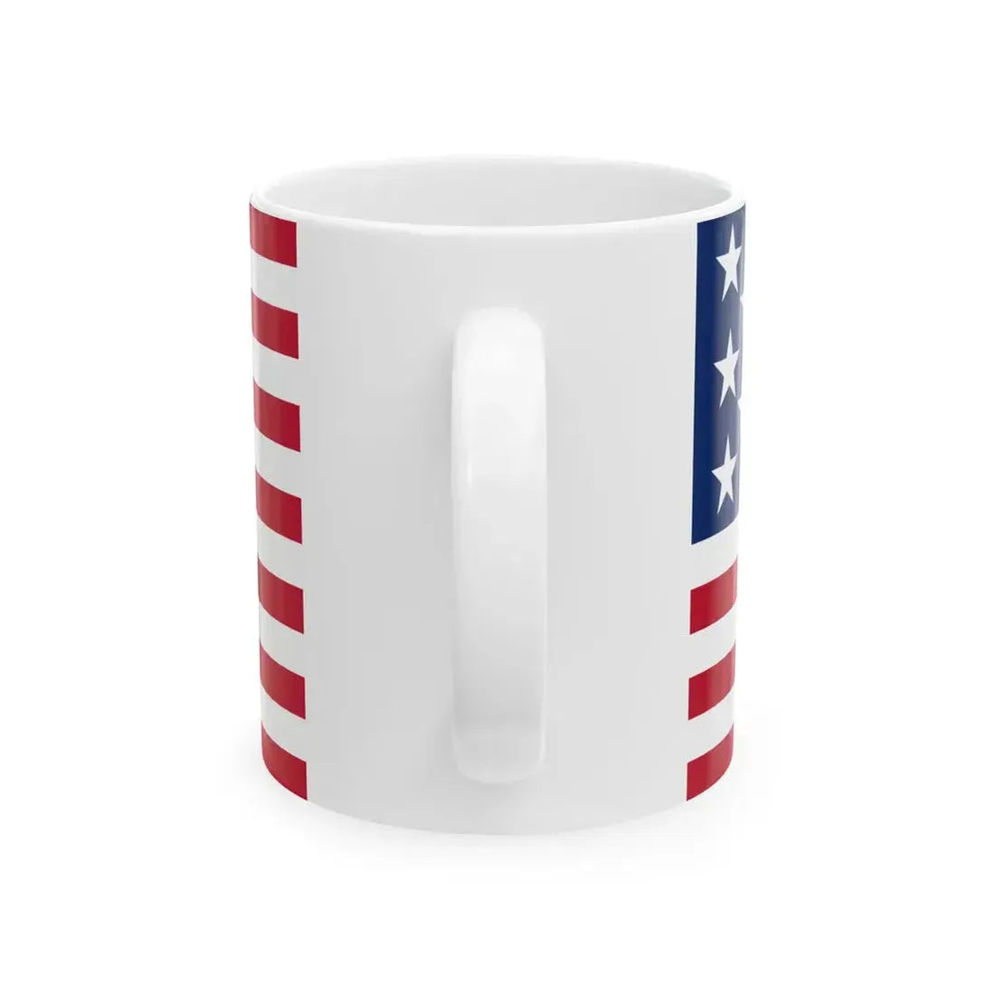 U.S. 13-star boat flag 1912-1916 (United States) White Coffee Mug - Go Mug Yourself