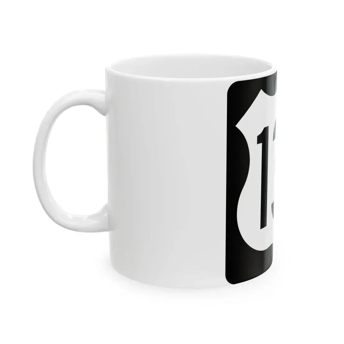 US 136 IA (Iowa) (Road Sign) White Coffee Mug - Go Mug Yourself