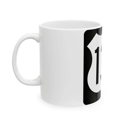 US 136 IA (Iowa) (Road Sign) White Coffee Mug - Go Mug Yourself