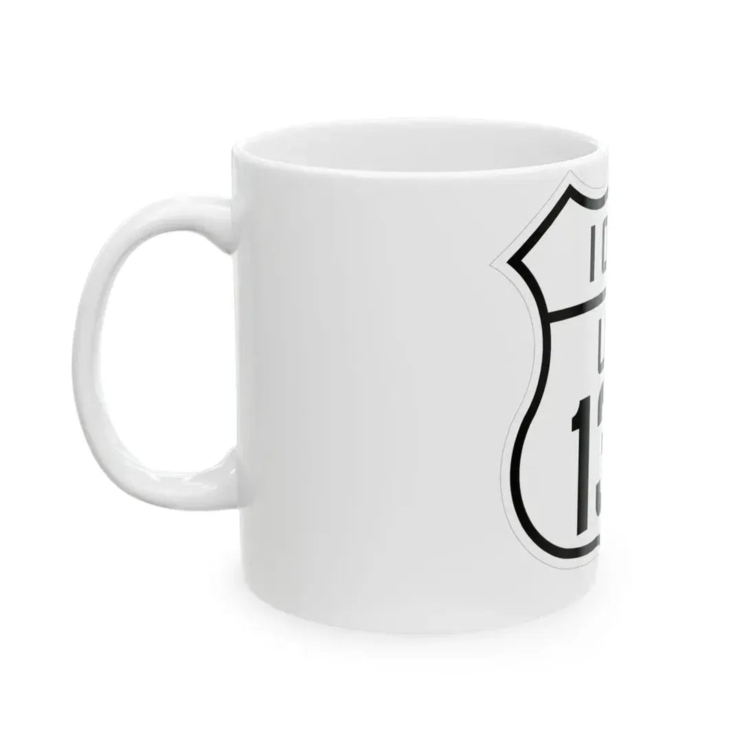 US 136 Iowa 1926 (Iowa) (Road Sign) White Coffee Mug - Go Mug Yourself