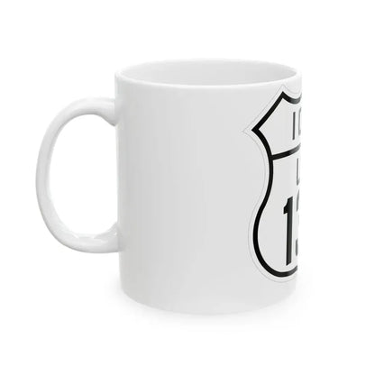 US 136 Iowa 1926 (Iowa) (Road Sign) White Coffee Mug - Go Mug Yourself