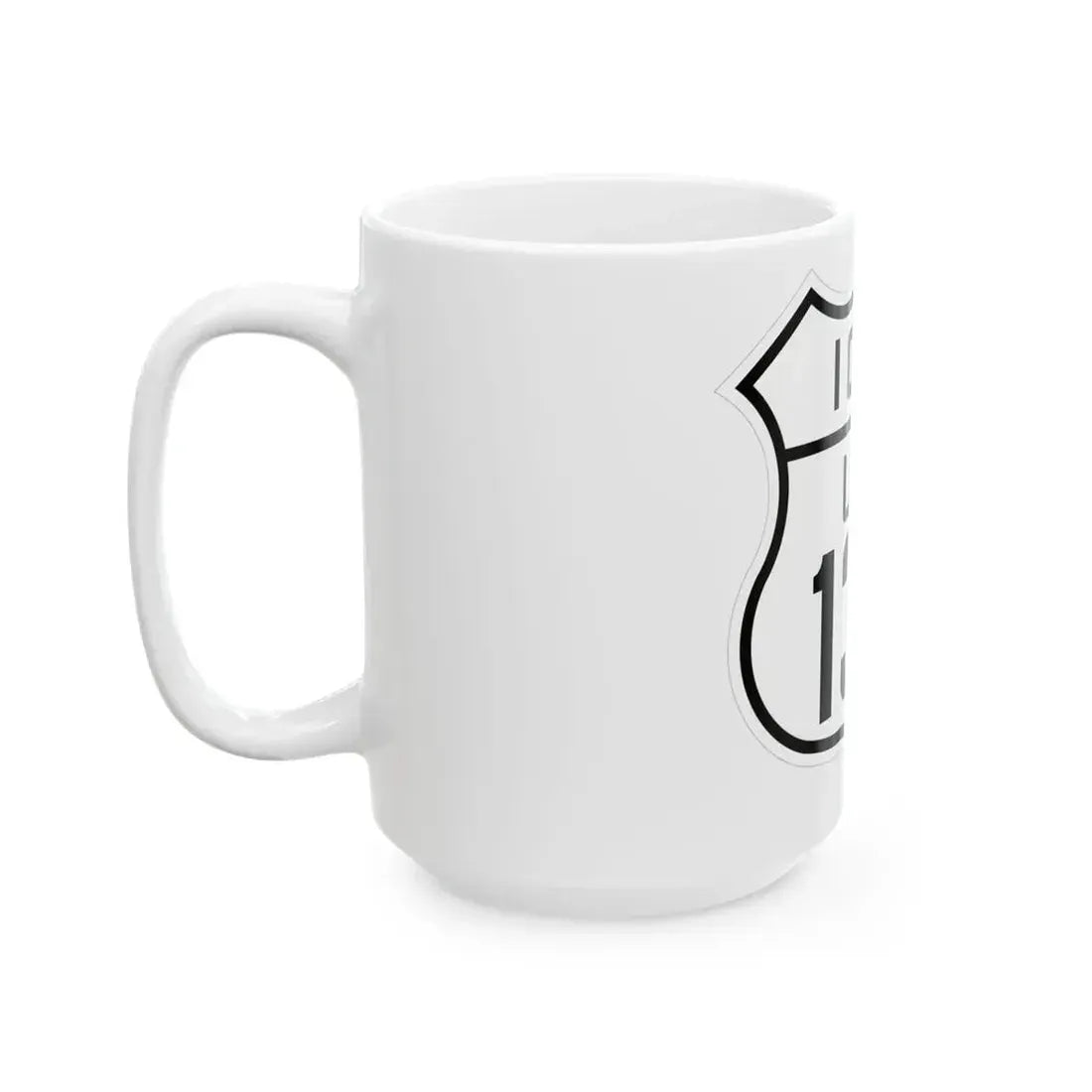 US 136 Iowa 1926 (Iowa) (Road Sign) White Coffee Mug - Go Mug Yourself