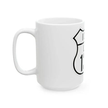 US 136 Iowa 1926 (Iowa) (Road Sign) White Coffee Mug - Go Mug Yourself