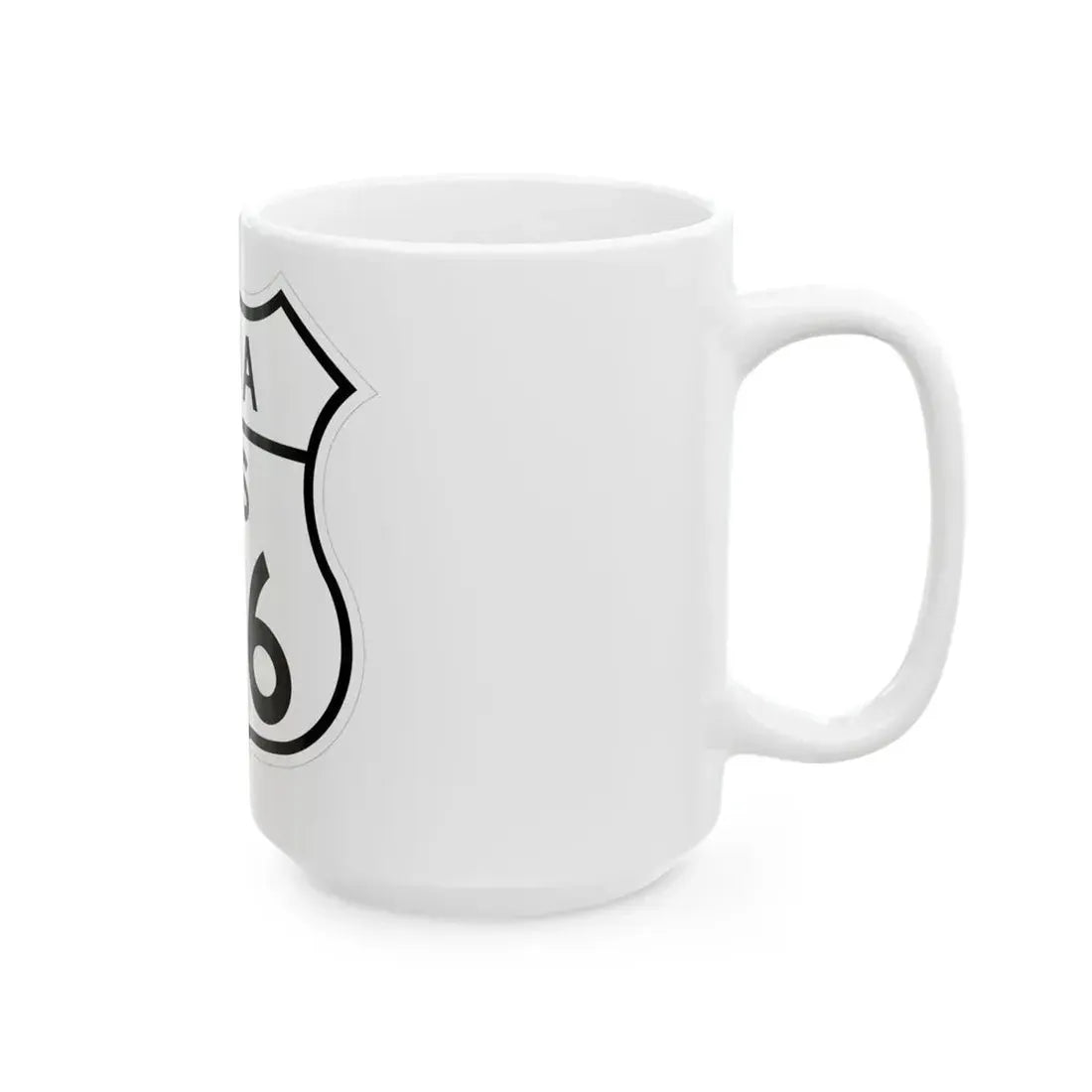 US 136 Iowa 1948 (Iowa) (Road Sign) White Coffee Mug - Go Mug Yourself