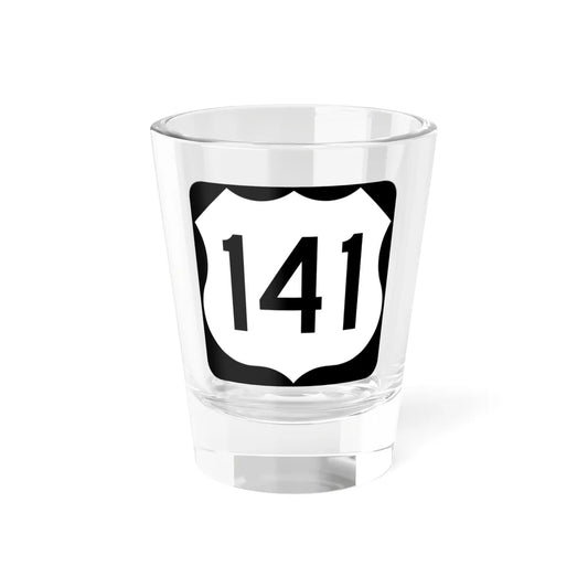 US 141 WI (Wisconsin) (Road Sign) Shot Glass 1.5oz 1.5oz - Go Mug Yourself