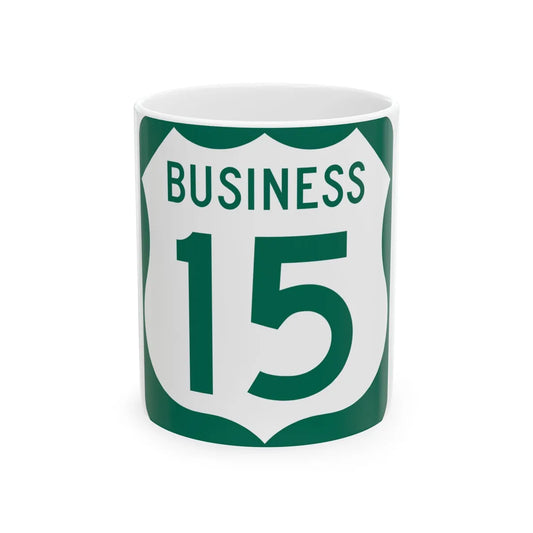 US 15 Business MD (Maryland) (Road Sign) White Coffee Mug 11oz - Go Mug Yourself