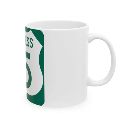US 15 Business MD (Maryland) (Road Sign) White Coffee Mug - Go Mug Yourself