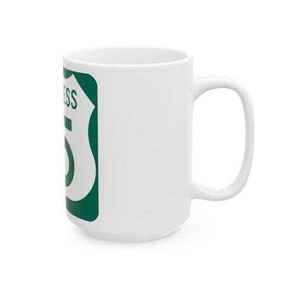 US 15 Business MD (Maryland) (Road Sign) White Coffee Mug - Go Mug Yourself