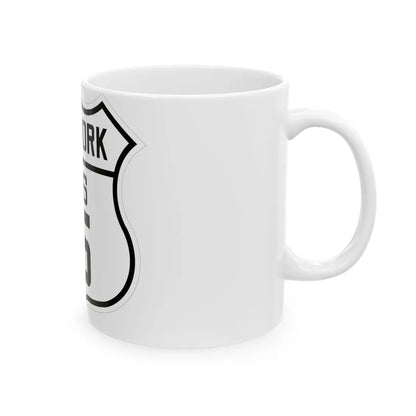US 15 New York 1926 (New York) (Road Sign) White Coffee Mug - Go Mug Yourself