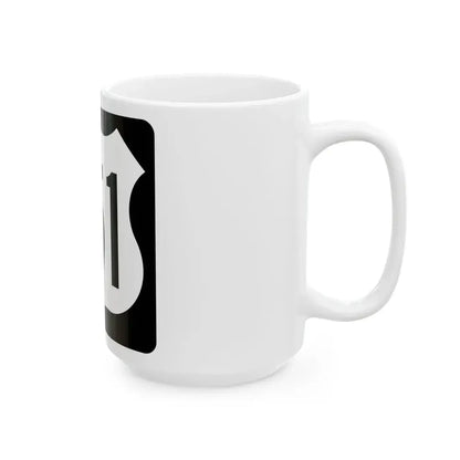 US 151 IA (Iowa) (Road Sign) White Coffee Mug - Go Mug Yourself