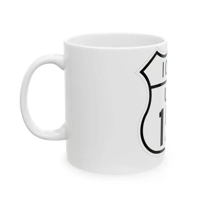 US 151 Iowa 1948 (Iowa) (Road Sign) White Coffee Mug - Go Mug Yourself