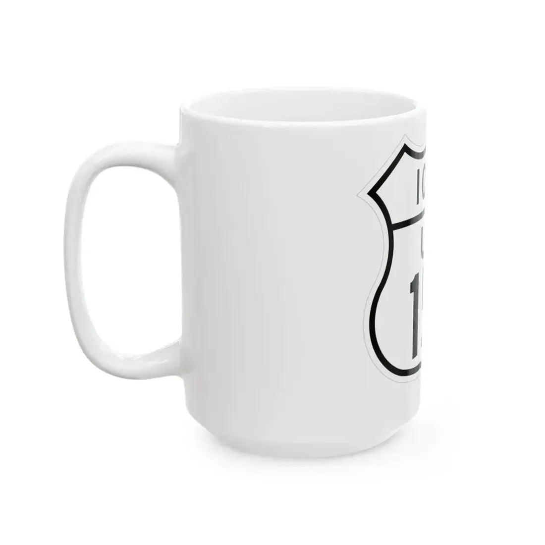 US 151 Iowa 1948 (Iowa) (Road Sign) White Coffee Mug - Go Mug Yourself