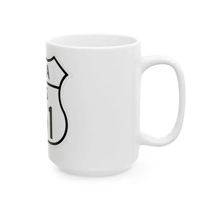 US 151 Iowa 1948 (Iowa) (Road Sign) White Coffee Mug - Go Mug Yourself