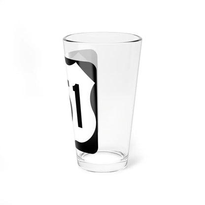 US 151 WI (Wisconsin) (Road Sign) Pint Glss 16oz - Go Mug Yourself