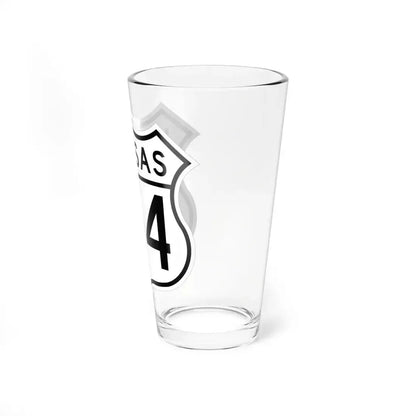US 154 Kansas 1962 (Kansas) (Road Sign) Pint Glass 16oz - Go Mug Yourself