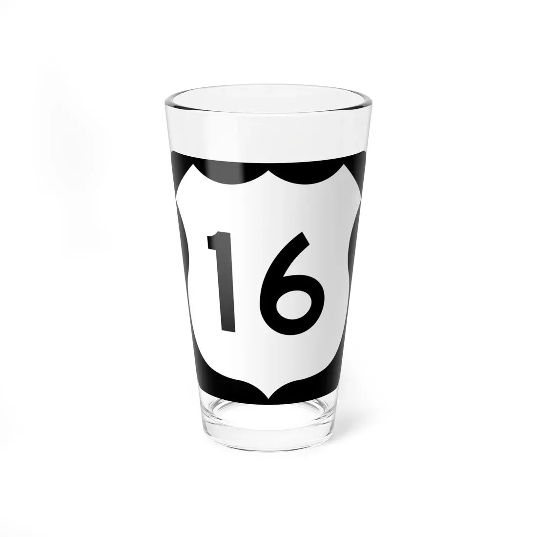 US 16 MN 1961 (Minnesota) (Road Sign) Pint Glass 16oz 16oz - Go Mug Yourself