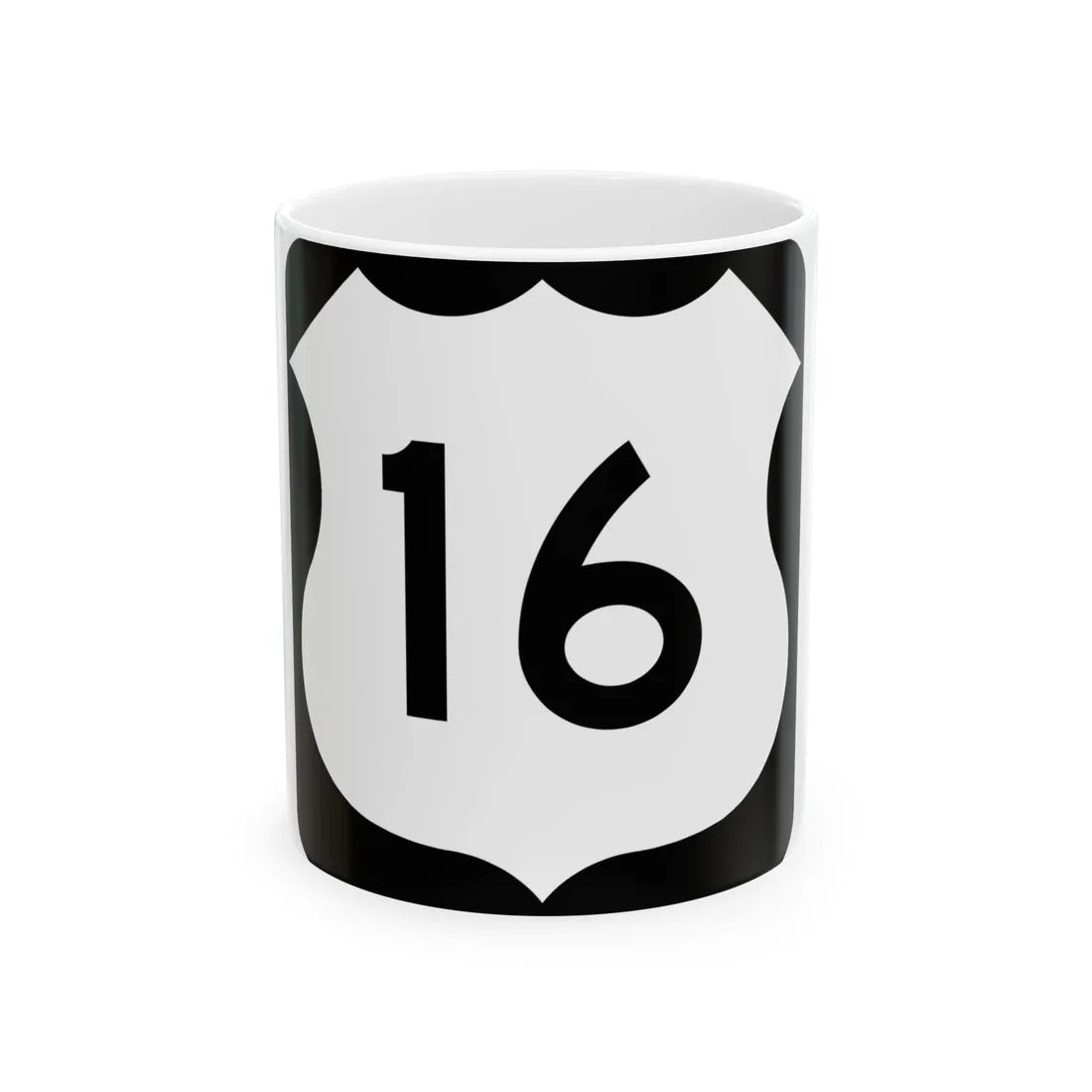US 16 MN 1961 (Minnesota) (Road Sign) White Coffee Mug 11oz - Go Mug Yourself