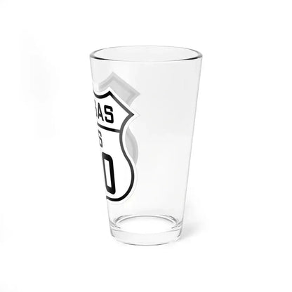 US 160 Kansas 1926 (Kansas) (Road Sign) Pint Glass 16oz - Go Mug Yourself