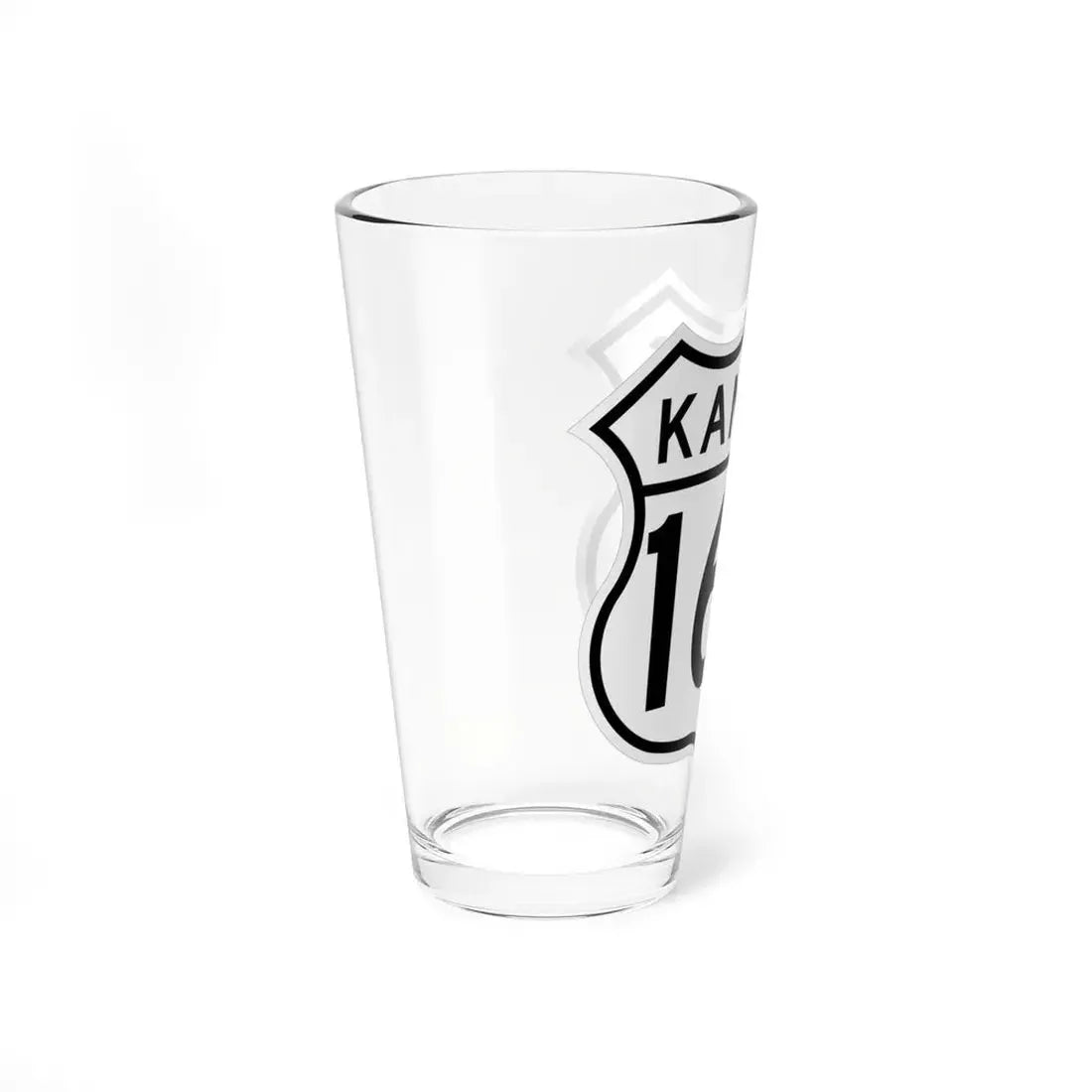 US 160 Kansas 1962 (Kansas) (Road Sign) Pint Glss 16oz - Go Mug Yourself