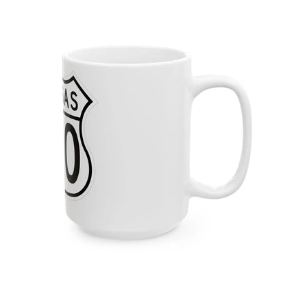US 160 Kansas 1962 (Kansas) (Road Sign) White Coffee Mug - Go Mug Yourself