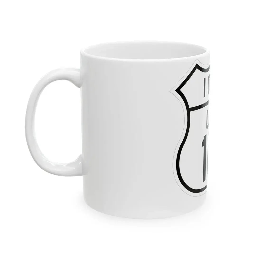 US 161 Iowa 1926 (Iowa) (Road Sign) White Coffee Mug - Go Mug Yourself