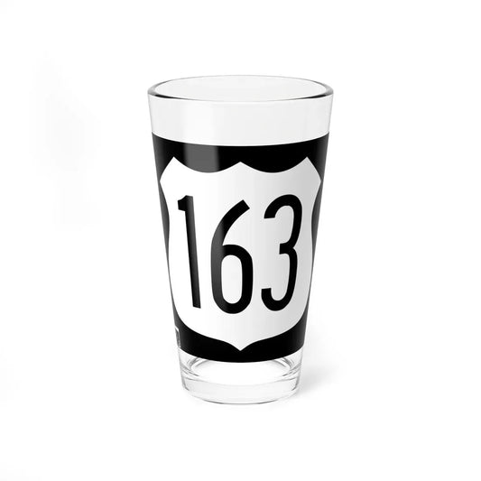 US 163 1963 AZ (Arizona) (Road Sign) Pint Glass 16oz 16oz - Go Mug Yourself