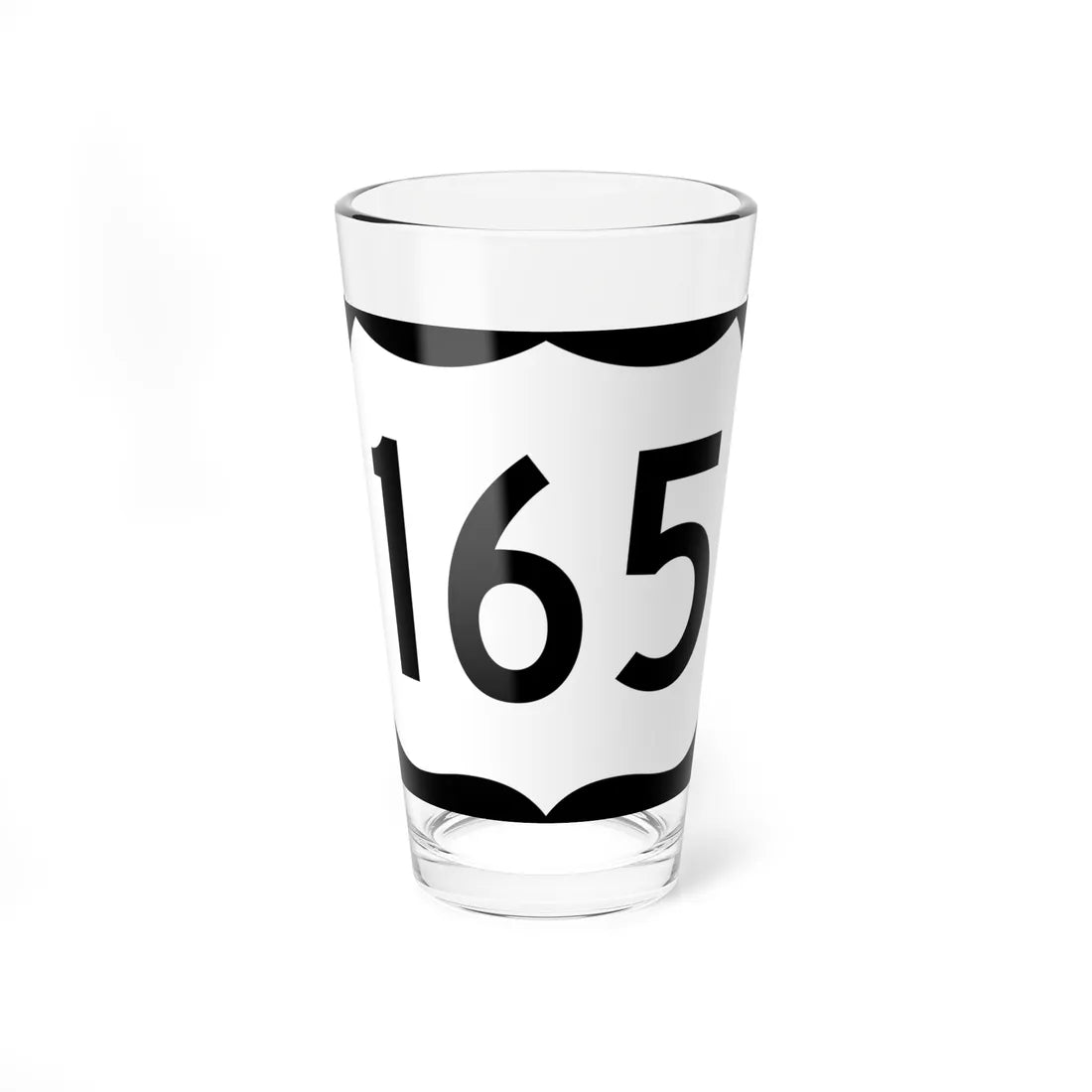 US 165 AR (Arkansas) (Road Sign) Pint Glass 16oz - Go Mug Yourself