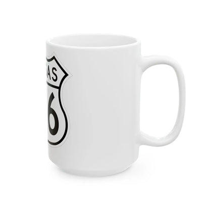 US 166 Kansas 1962 (Kansas) (Road Sign) White Coffee Mug - Go Mug Yourself