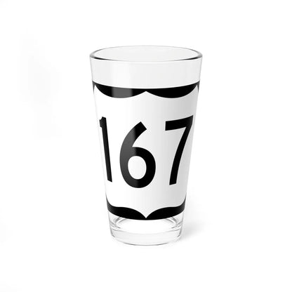 US 167 AR (Arkansas) (Road Sign) Pint Glass 16oz 16oz - Go Mug Yourself