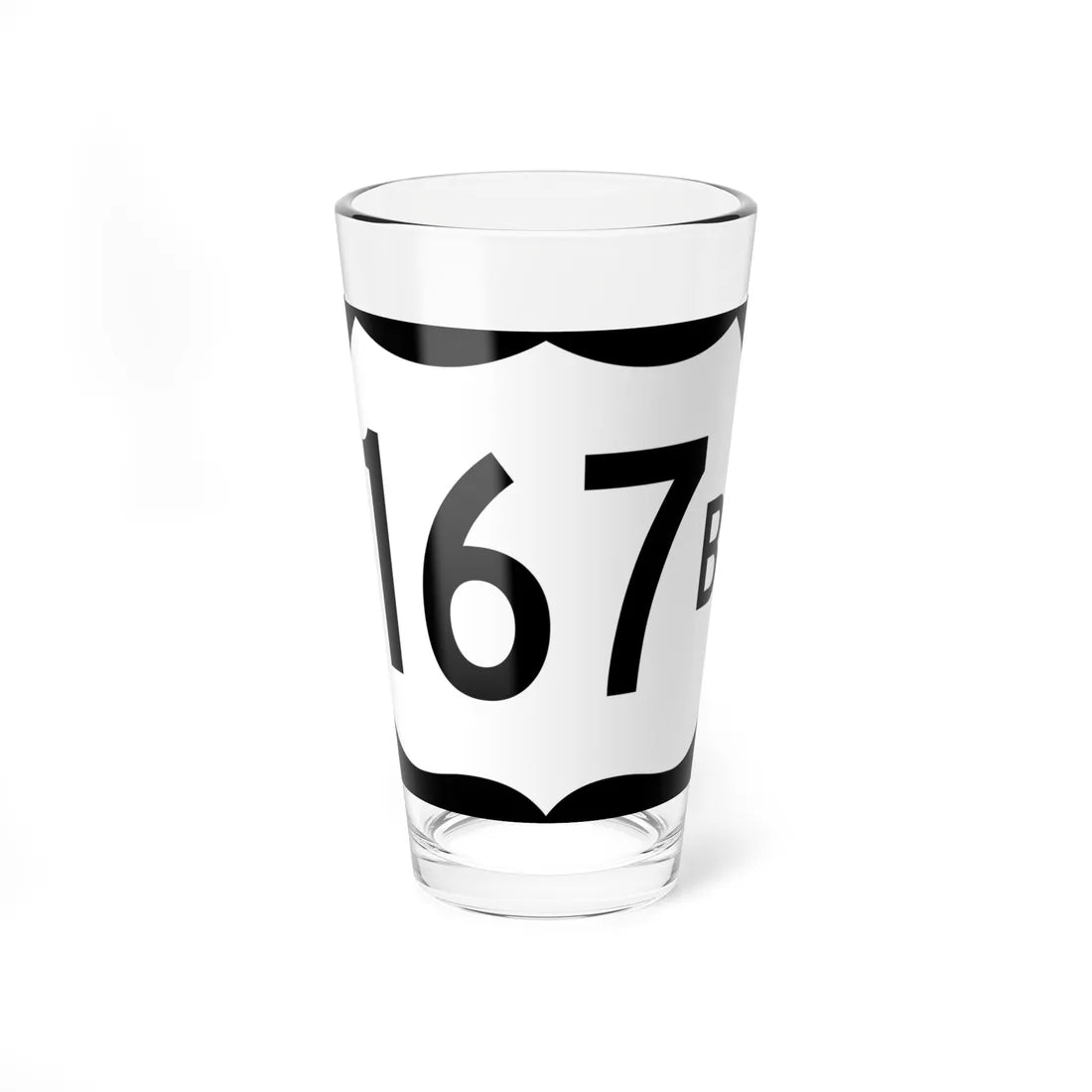 US 167B (Arkansas) (Road Sign) Pint Glass 16oz 16oz - Go Mug Yourself
