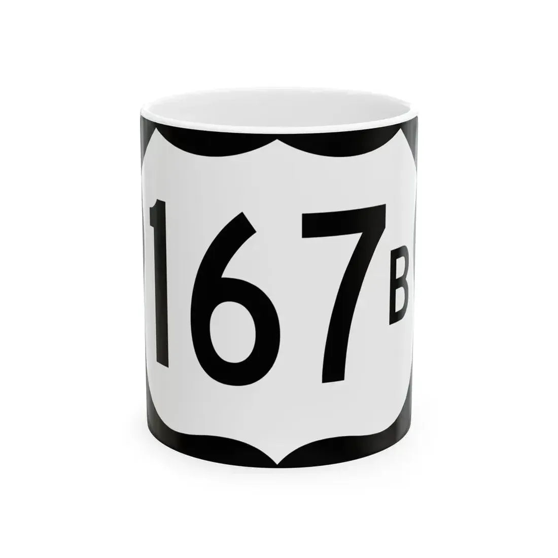 US 167B (Arkansas) (Road Sign) White Coffee Mug 11oz - Go Mug Yourself