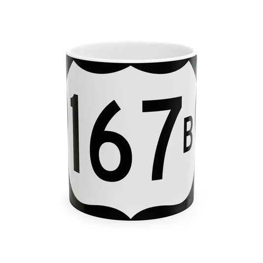 US 167B (Arkansas) (Road Sign) White Coffee Mug 11oz - Go Mug Yourself