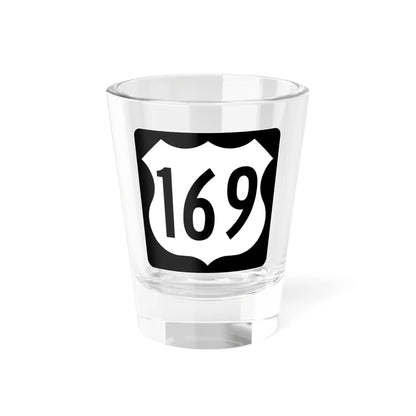 US 169 IA (Iowa) (Road Sign) Shot Glass 1.5oz 1.5oz - Go Mug Yourself