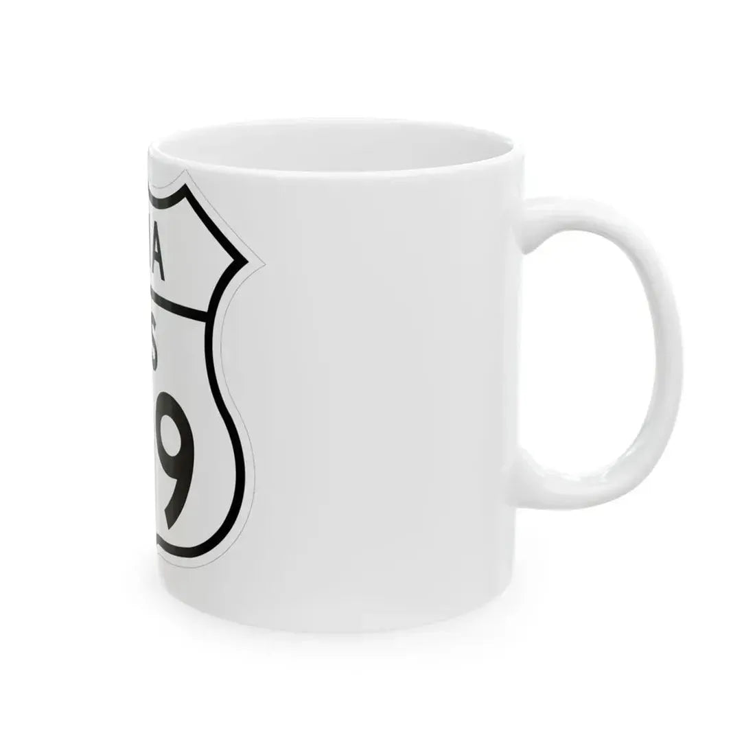 US 169 Iowa 1948 (Iowa) (Road Sign) White Coffee Mug - Go Mug Yourself
