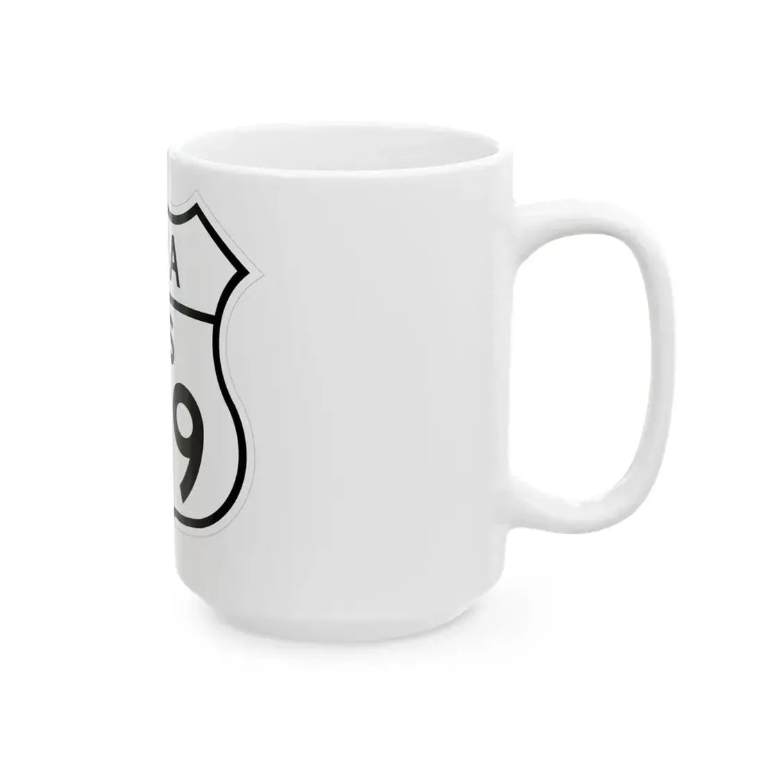 US 169 Iowa 1948 (Iowa) (Road Sign) White Coffee Mug - Go Mug Yourself