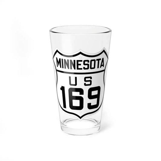 US 169 Minnesota 1926 (Minnesota) (Road Sign) Pint Glass 16oz 16oz - Go Mug Yourself
