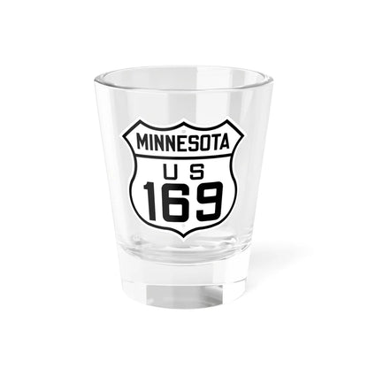 US 169 Minnesota 1926 (Minnesota) (Road Sign) Shot Glass 1.5oz 1.5oz - Go Mug Yourself