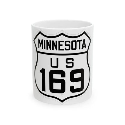US 169 Minnesota 1926 (Minnesota) (Road Sign) White Coffee Mug 11oz - Go Mug Yourself