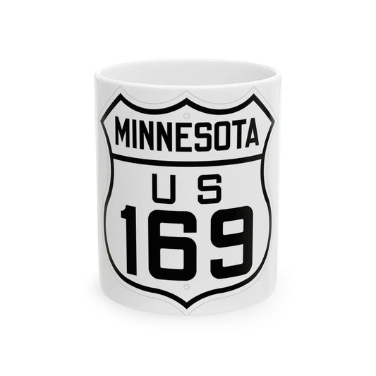 US 169 Minnesota 1926 (Minnesota) (Road Sign) White Coffee Mug 11oz - Go Mug Yourself