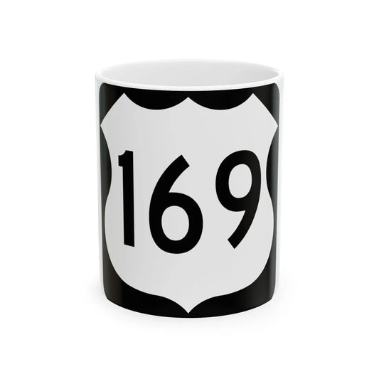 US 169 MN 1961 (Minnesota) (Road Sign) White Coffee Mug 11oz - Go Mug Yourself