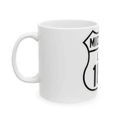 US 16A Michigan 1926 (Michigan) (Road Sign) White Coffee Mug - Go Mug Yourself