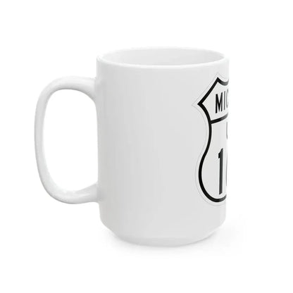US 16A Michigan 1948 (Michigan) (Road Sign) White Coffee Mug - Go Mug Yourself