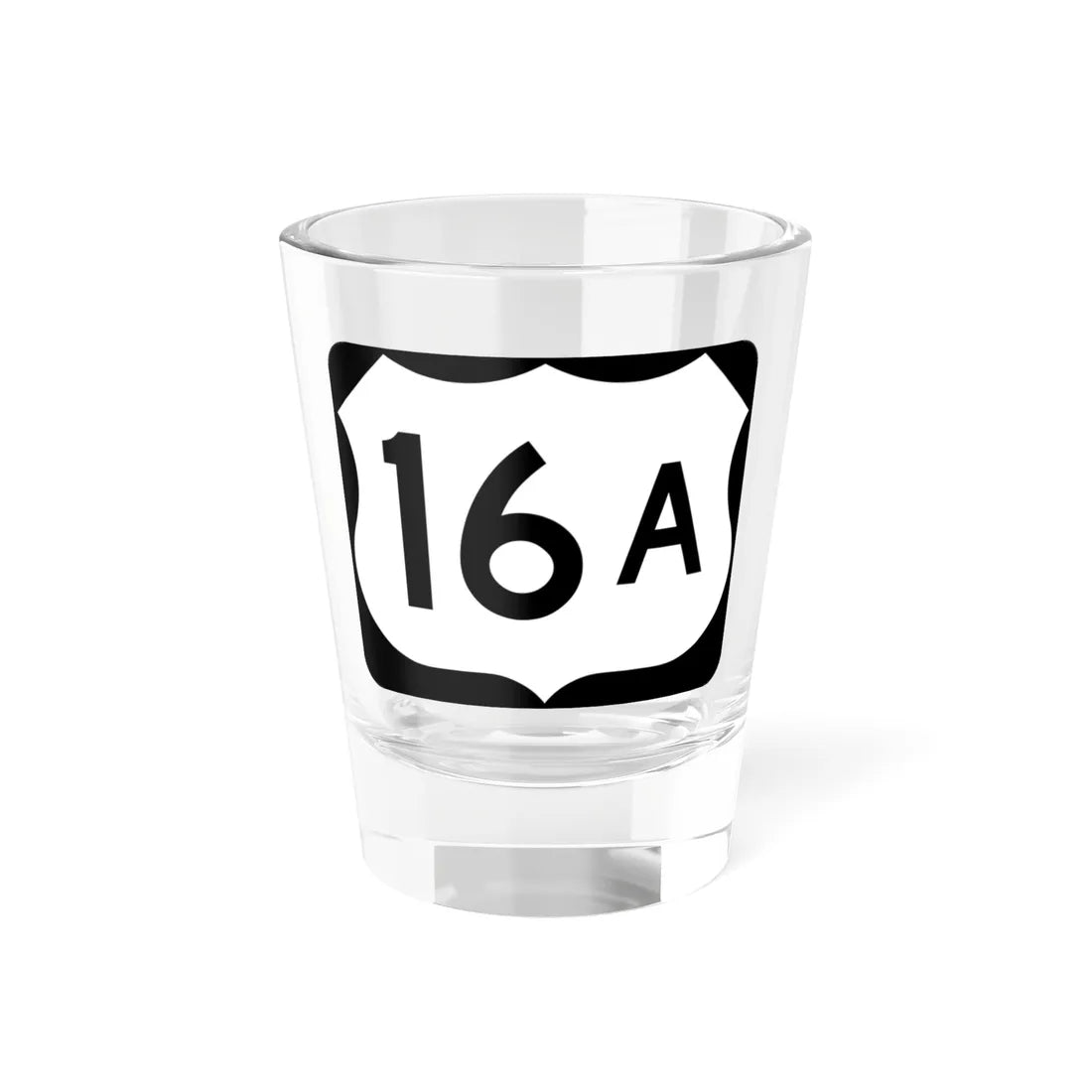 US 16A (South Dakota) (Road Sign) Shot Glass 1.5oz 1.5oz - Go Mug Yourself