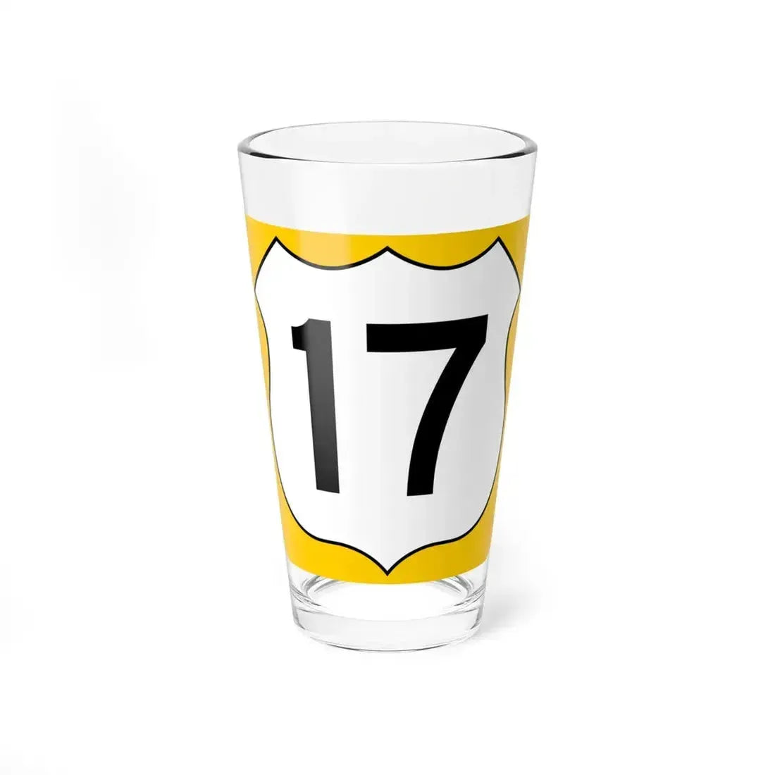 US 17 FL reversed (Florida) (Road Sign) Pint Glass 16oz 16oz - Go Mug Yourself